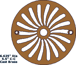 cast brass drain illustration