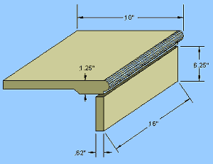 cast stone stair step illustration